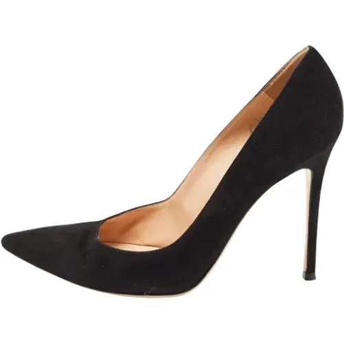 Pre-owned Pumps, female, , Size: 10 1/2 US Pre-owned Suede heels - Gianvito Rossi Pre-owned - Modalova