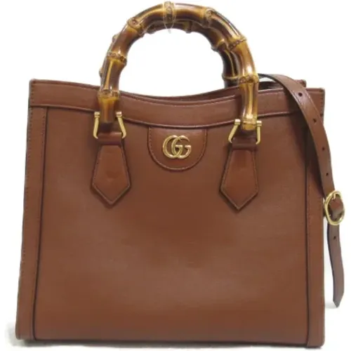 Pre-owned Tote Bags, female, , Size: ONE SIZE Pre-owned Leather totes - Gucci Vintage - Modalova