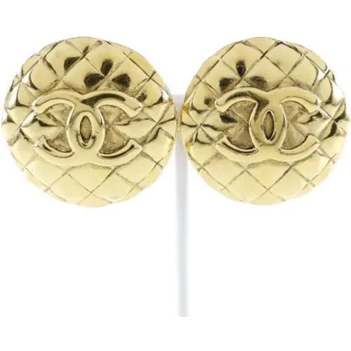 Pre-owned Jewellery, female, , Size: ONE SIZE Pre-owned Metal earrings - Chanel Vintage - Modalova