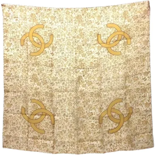 Pre-owned Scarves, female, , Size: ONE SIZE Pre-owned Silk scarves - Chanel Vintage - Modalova