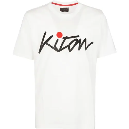 T-Shirts , Herren, Größe: M - Kiton - Modalova