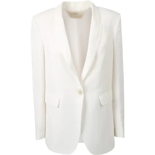 Blazers, female, , Size: M Single-breasted blazer - Fabiana Filippi - Modalova