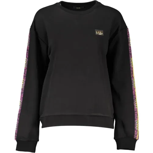 Damen Sweatshirt mit Logo-Print , Damen, Größe: S - Cavalli Class - Modalova