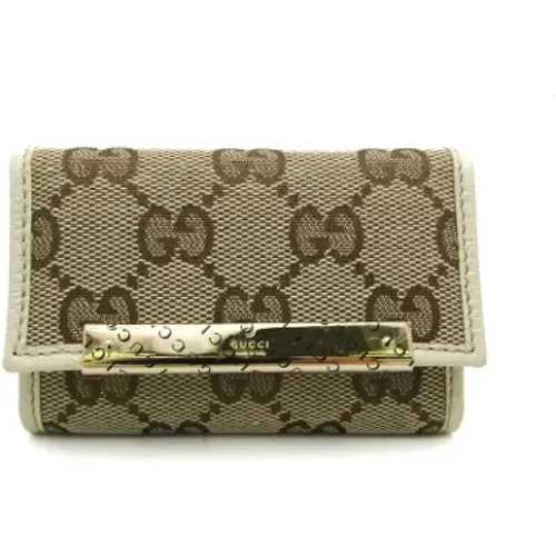 Pre-owned Accessories, female, , Size: ONE SIZE Pre-owned Canvas key-holders - Gucci Vintage - Modalova