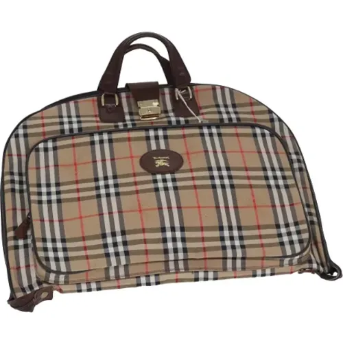 Pre-owned Accessories, female, , Size: ONE SIZE Pre-owned Canvas travel-bags - Burberry Vintage - Modalova