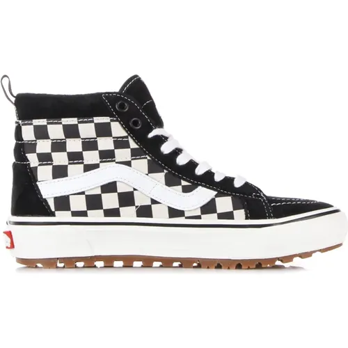 Sneakers, male, , Size: 7 US High Top Sneaker /White Checkerboard - Vans - Modalova