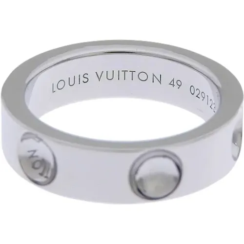 Pre-owned Jewellery, female, , Size: ONE SIZE Pre-owned Silver White Gold Ring - Louis Vuitton Vintage - Modalova