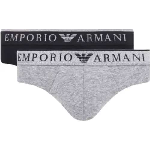 Logo Endurance Jersey Slip 2-Pack , male, Sizes: M, L, S - Emporio Armani - Modalova