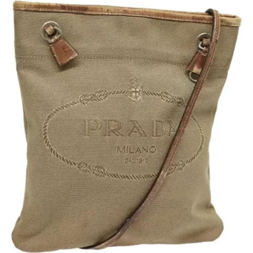 Pre-owned Cross Body Bags, female, , Size: ONE SIZE Pre-owned Canvas prada-bags - Prada Vintage - Modalova