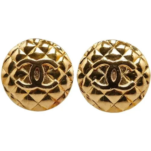 Pre-owned Metal earrings , female, Sizes: ONE SIZE - Chanel Vintage - Modalova