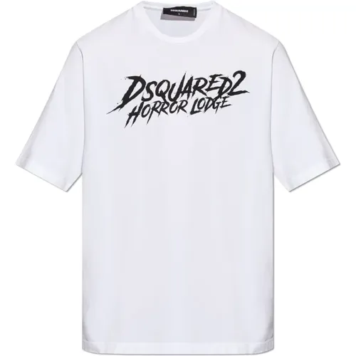 T-Shirt mit Logo , Herren, Größe: S - Dsquared2 - Modalova