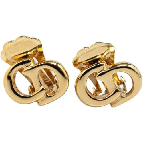 Pre-owned Jewellery, female, , Size: ONE SIZE Pre-owned Metal earrings - Dior Vintage - Modalova