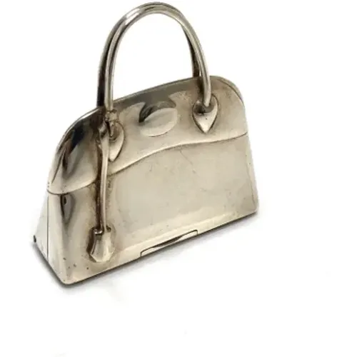 Pre-owned Handbags, female, , Size: ONE SIZE Pre-owned Silver home-office - Hermès Vintage - Modalova