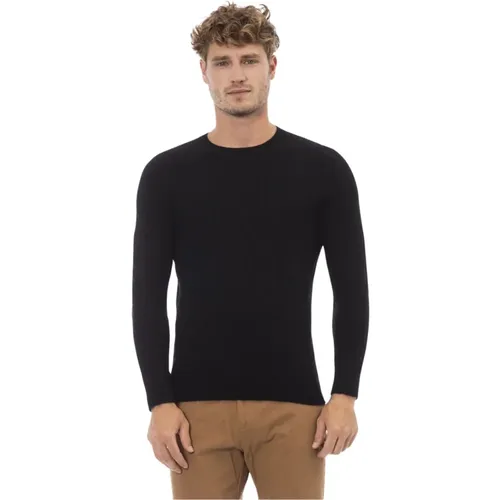 Crewneck Long Sleeve Sweater , male, Sizes: M - Alpha Studio - Modalova