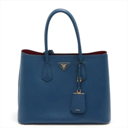 Pre-owned Tote Bags, female, , Size: ONE SIZE Pre-owned Leather handbags - Prada Vintage - Modalova