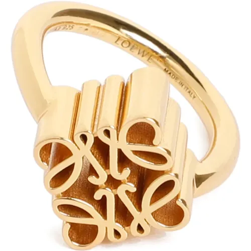 Single Anagram Gold Ring , female, Sizes: 52 MM - Loewe - Modalova