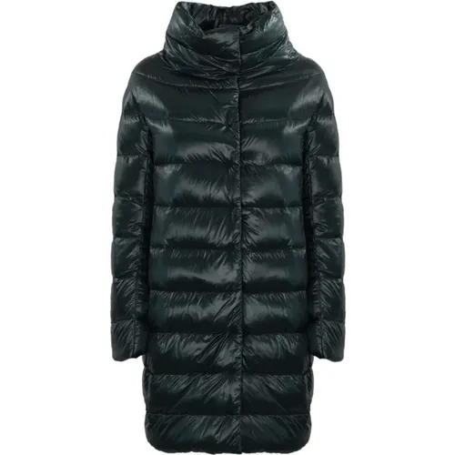 Blaue Nylon Steppjacke , Damen, Größe: XL - Herno - Modalova