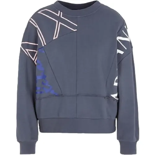 Einzigartiger Grauer Pullover für Damen - Armani Exchange - Modalova