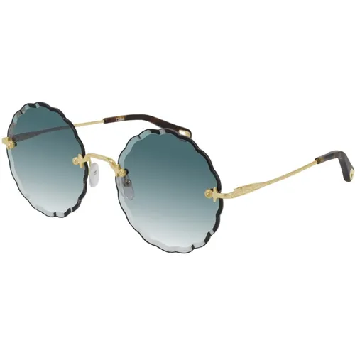 Sunglasses,Gold/Braun Sonnenbrille - Chloé - Modalova
