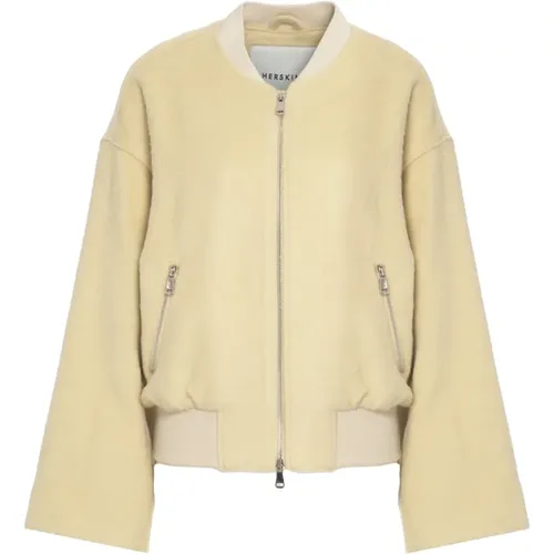 Bomber Jackets, female, , Size: S Monica Wool Bomber Jacket - Birgitte Herskind - Modalova