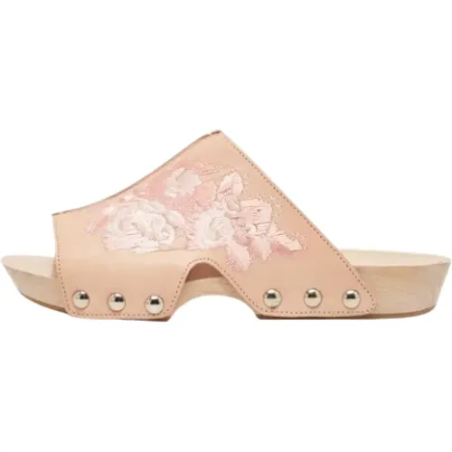 Pre-owned Flats, female, , Size: 7 1/2 US Pre-owned Leather sandals - Alexander McQueen Pre-owned - Modalova