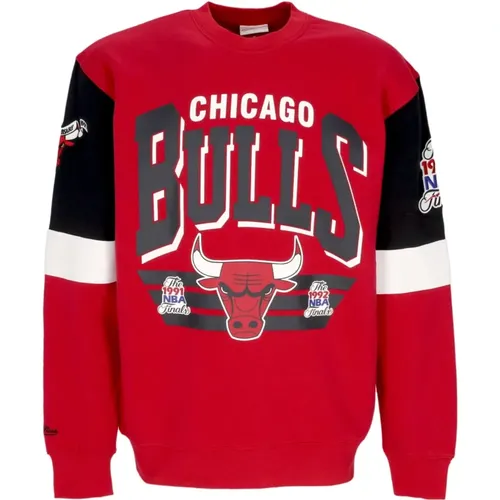 Sweatshirts, male, , Size: XL Chicago Bulls Crewneck Sweatshirt - Mitchell & Ness - Modalova