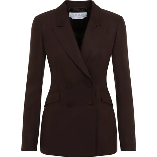 Blazers, female, , Size: XS Chocolate Stephanie Blazer - Gabriela Hearst - Modalova