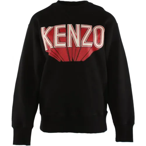 Sweatshirts, female, , Size: XS Cotton Oversized Sweater - Kenzo - Modalova