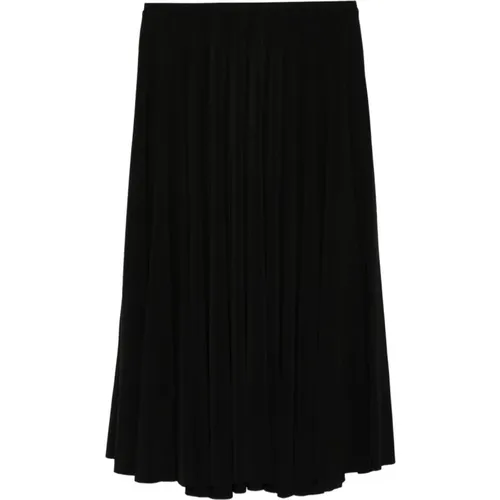 Midi Skirts, female, , Size: M Pleated A-Line Skirt - Norma Kamali - Modalova