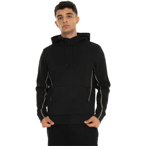 Hoodies, male, , Size: L Hooded Sweatshirt with Kangaroo Pockets - Boss - Modalova