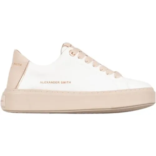 London Frau Weiß Beige Sneakers , Damen, Größe: 37 EU - Alexander Smith - Modalova