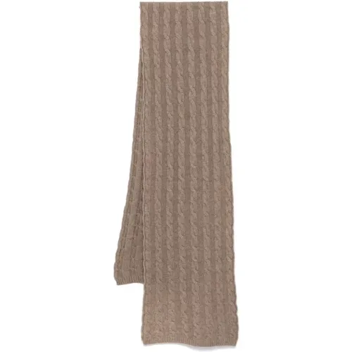 Winter Scarves, male, , Size: ONE SIZE Cashmere Cable Knit Scarf - Lady Anne - Modalova