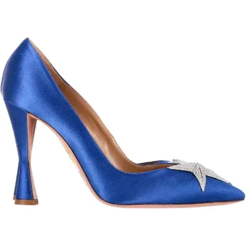 Pre-owned Stoff heels - Aquazzura Pre-owned - Modalova