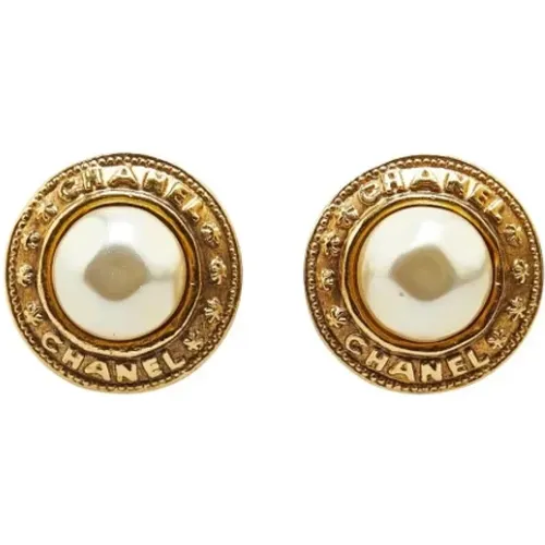 Pre-owned Jewellery, female, , Size: ONE SIZE Pre-owned Fabric earrings - Chanel Vintage - Modalova