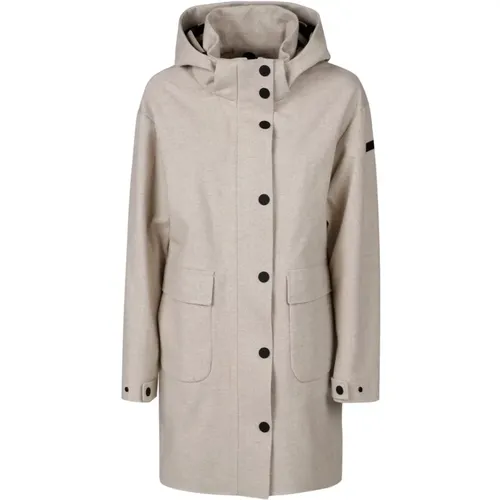 Shell Parka Jacke mit Wollmischung , Damen, Größe: XS - RRD - Modalova