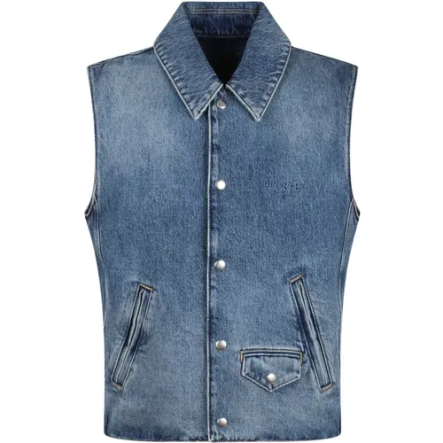 Denim Vest , male, Sizes: L, M - Givenchy - Modalova