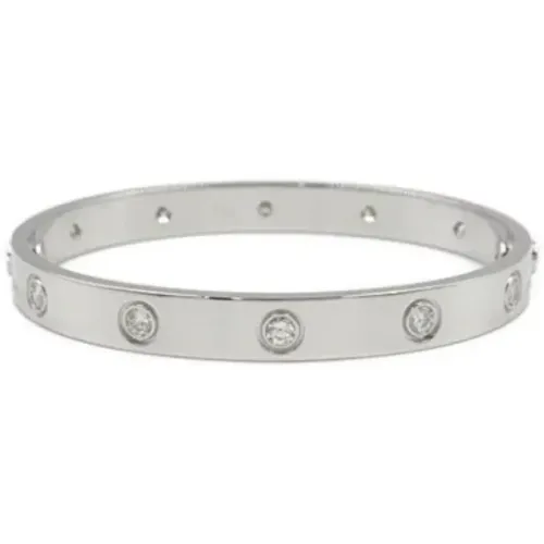 Pre-owned Jewellery, female, , Size: ONE SIZE Pre-owned White Gold bracelets - Cartier Vintage - Modalova