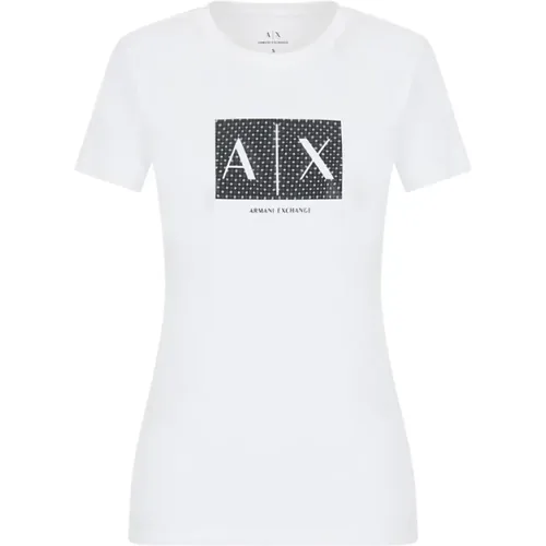 Classic T-Shirt , female, Sizes: L, XL, M - Armani Exchange - Modalova