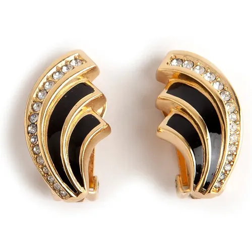 Pre-owned Jewellery, female, , Size: ONE SIZE Pre-owned wave earrings - Dior Vintage - Modalova