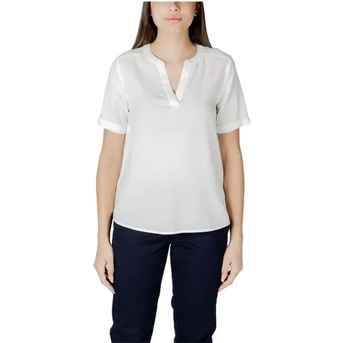 Blouses, female, , Size: 3XS Splitneck Viscose Blouse - Street One - Modalova