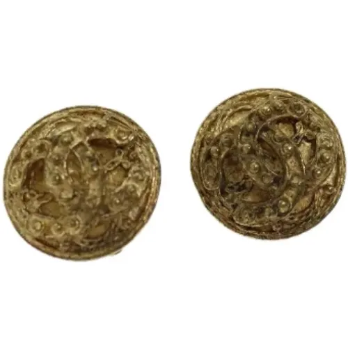 Pre-owned Metal earrings , female, Sizes: ONE SIZE - Chanel Vintage - Modalova