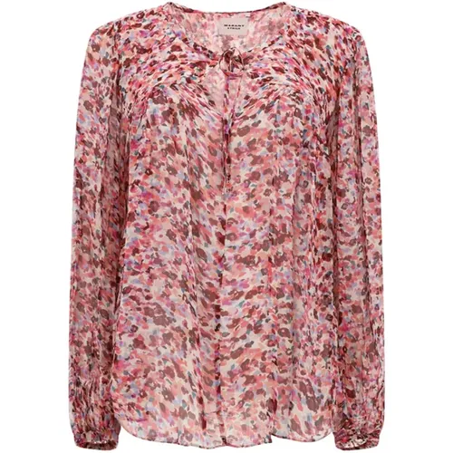 Floral Print Daytonea Shirt , female, Sizes: L - Isabel Marant Étoile - Modalova