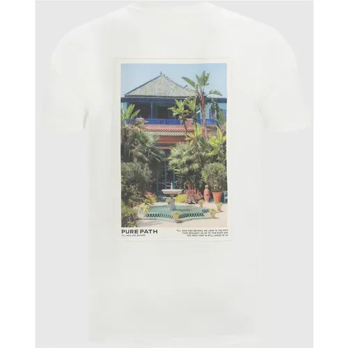 Jardin Privé Men's T-Shirt , male, Sizes: S, XL - Pure Path - Modalova
