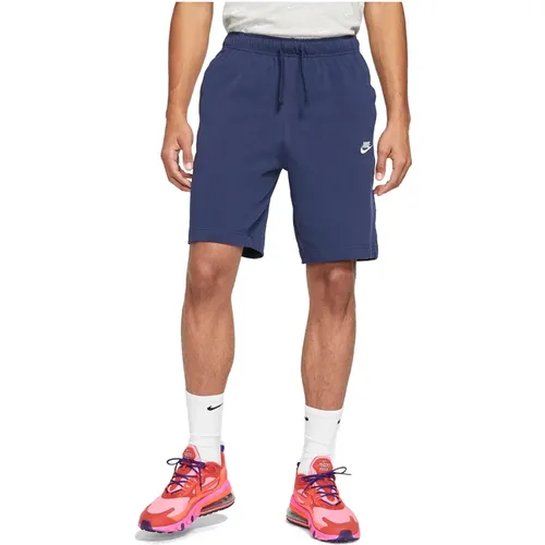 Leichte Bermuda-Shorts mit Kordelzug in der Taille , Herren, Größe: M - Nike - Modalova