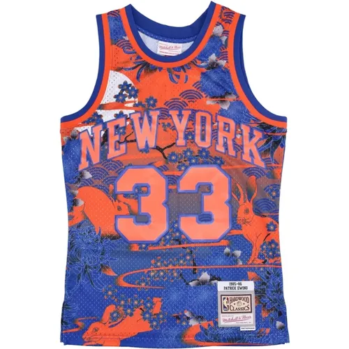 Sleeveless Tops, male, , Size: XL NBA Swingman Jersey 1985 Patrick Ewing - Mitchell & Ness - Modalova