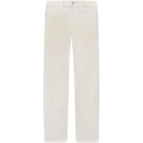 Straight Jeans, male, , Size: W31 L' Slim Brushed Twill in Milk - Frame - Modalova