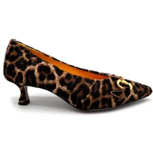 Pumps, female, , Size: 8 US Animal Print Leather Pumps - Mara Bini - Modalova