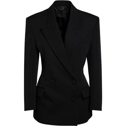 Blazers, female, , Size: S Double-Breasted Jacket - Valentino Garavani - Modalova