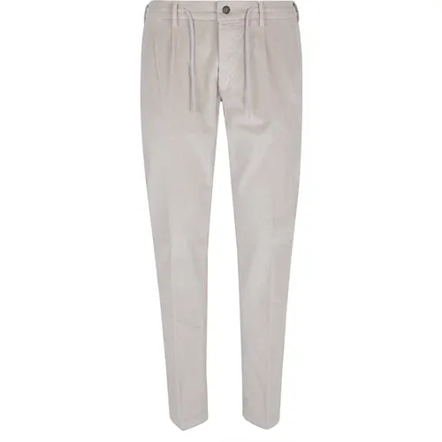 Slim-fit Trousers, male, , Size: W38 Stylish Cotton Trousers for Men - Eleventy - Modalova