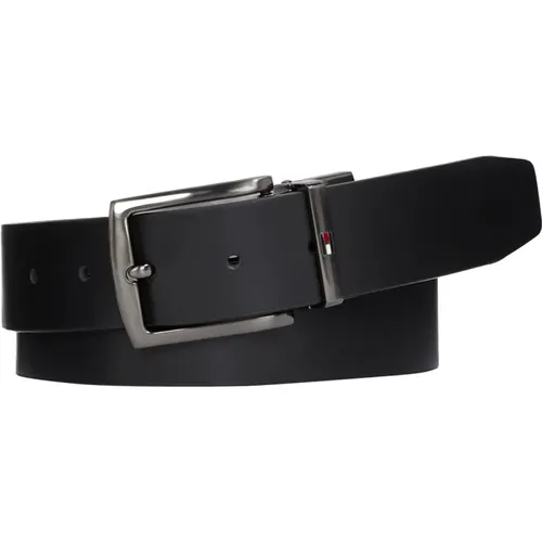 Belts, male, , Size: 115 CM Denton 3.5 Leather Belt - Tommy Hilfiger - Modalova